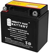 YB9A-A -12 Volt 9 AH, 130 CCA, Rechargeable Maintenance Free SLA AGM Motorcycle Battery