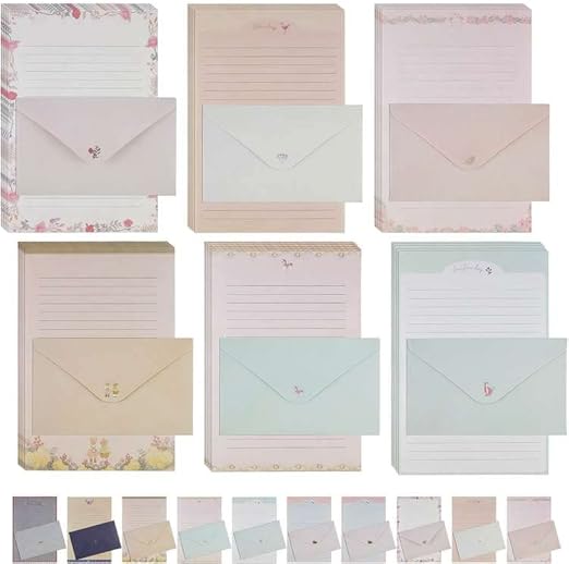 FYSL 90Pcs Writing Paper and Envelopes, Letter Writing Sets, Stationary ...