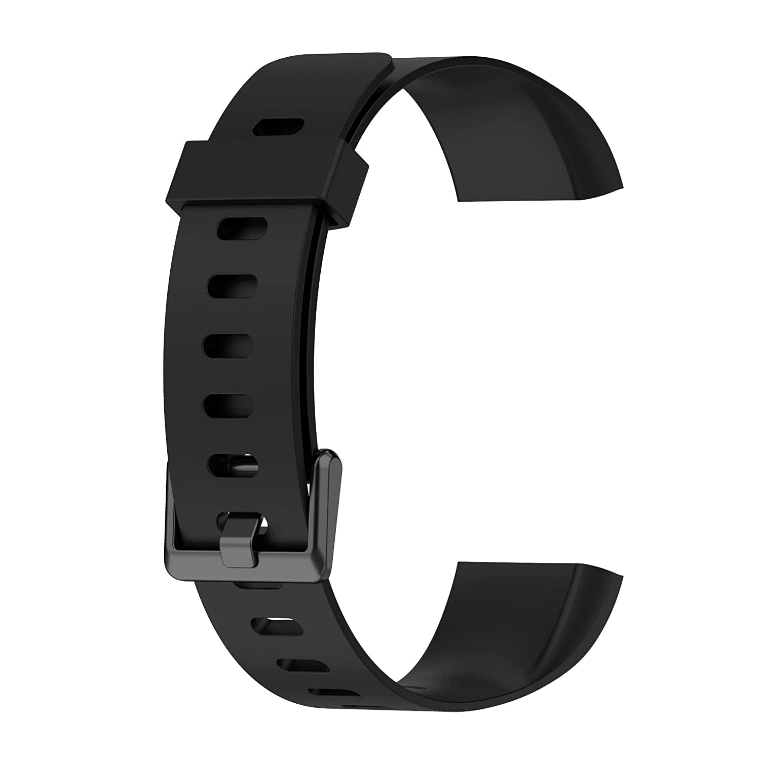 VEROX Replacement Strap Compatible with Realme Smart Band Watch Bracelet RMA 183 Strap- Black