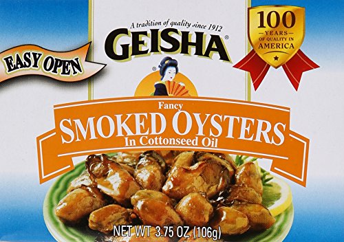 Geisha Smoked Canned Oysters 