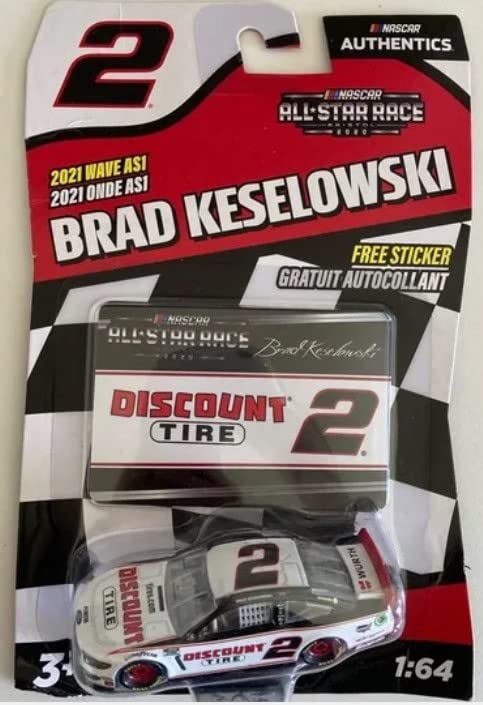 Nascars Authentics Brad Keselowski, 2021 Wave AS1 (Discount Tire)