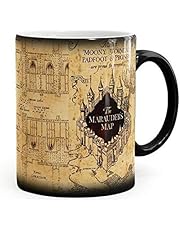 KEYIGOU Harry Potter Inspired Marauders Map Morphing Mug Color Changing Coffee Mug Heat-Sensitive Reactive Ceramic Cup (Harry Potter)