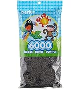 Perler Beads Fuse Beads for Crafts, Black, Small, 6000pcs