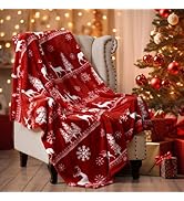 PHF Printed Fleece Throw Blanket, No Shed No Pilling Ultra Soft Plush Cozy Xmas Prints Theme Home...