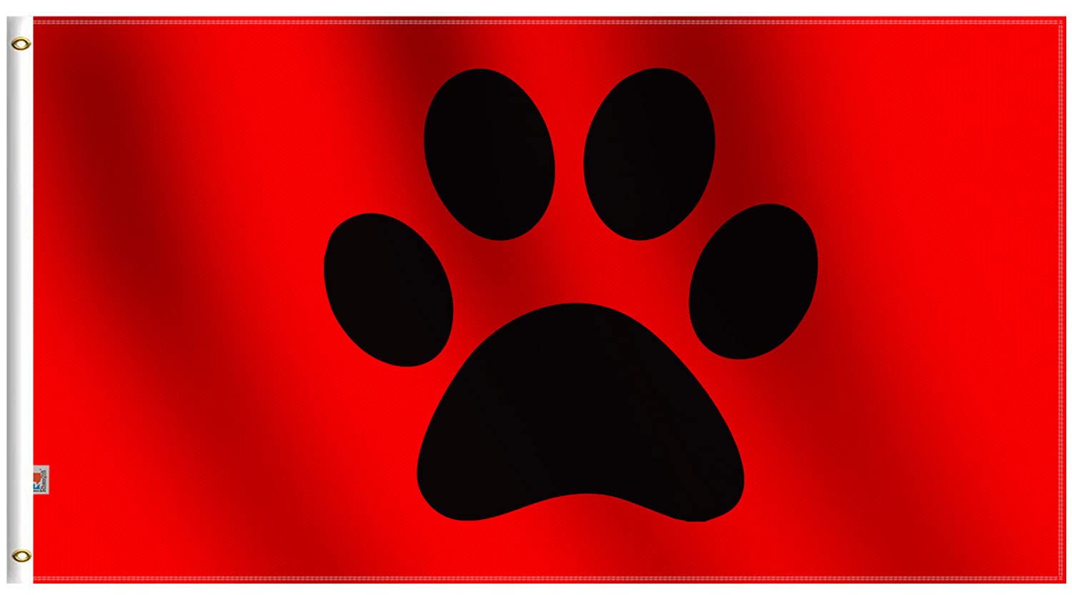 Amazon.Com : Show Off Pet Paw Flag 2.5X5 Ft, Satin Fabric Moderate-Outdoor  Canvas Header And Double Stitched - 2.5' X 5' Black Paw Print Flags Cute  Cartoon Animal Footprint E.G. Dog Or