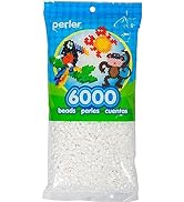 Perler Beads Fuse Beads for Crafts, 6000pcs, White