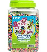 Perler 17000 Assorted Bulk Fuse Beads Set with Storage Jar for Arts and Crafts, Multicolor, 22000...