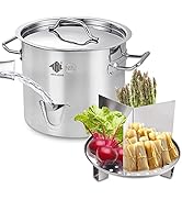 ARC 20QT Stainless Steel Vegetable Steamer, Tamale Steamer Pot, Seafood Boil Pot with Divider and...