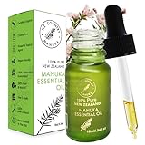 100% Pure New Zealand Manuka Oil | Organic Essential Oil | 35x Stronger Than Tea Tree | Natural Skin Care | Toenail Treatment | Diffuser | Aromatherapy | Nails | Hair | Skin | Lips