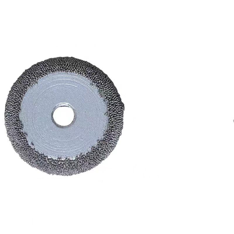 ROCHEEROCHEE GJ310 Aluminum Oxide Buffing Wheel Tool 2"" Round Faced buzzout Wheel 3/8"" BORE SSG 390 polishing Abrasive Tools for tire Repair and Grinding, silver