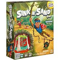  Spin Master Sink N' Sand Quicksand Kids Board Game with Kinetic Sand, Multicolor for Sensory Fun and Learning