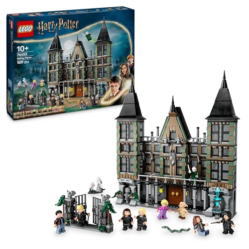 LEGO Harry Potter Le manoir des Malefoy - Jeu de Construction Collector pour garçons et Filles dès 10 Ans - 9 minifigurines Dont Dobby et Lord Voldemort 76453