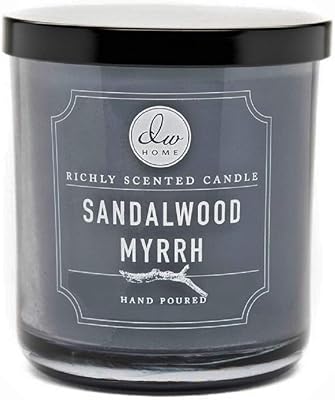 Dw Home Sandalwood Myrrh Richly Scented Candle Single Wick Hand Poured 4 Oz