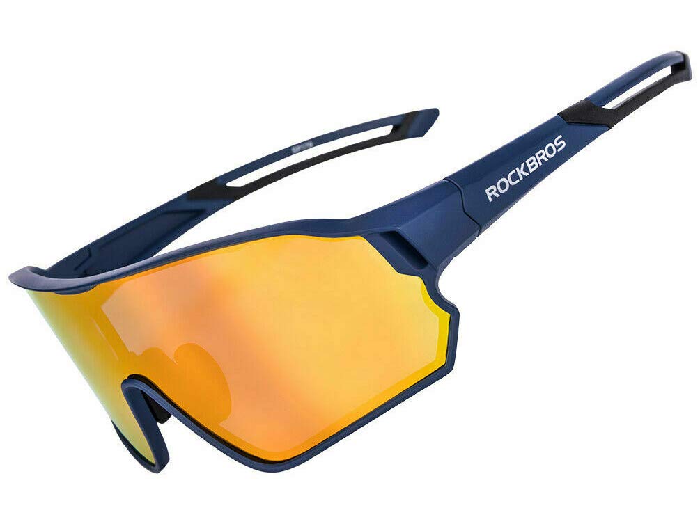 ROCKBROS Polarized Sunglasses Sport Sunglasses UV 400 Protection TR90 Frame Riding Ski Goggles Eyewear for Outdoor Sports Cycling Running Climbing Fishing Driving Snowboarding