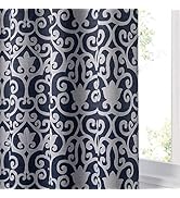 MYSKY HOME Curtains for Bedroom Light Block Privacy Protection Modern Window Covering with Damask...