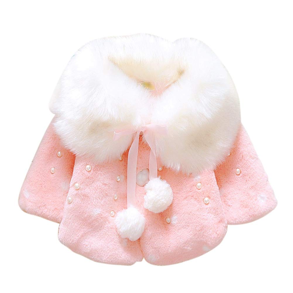 URMAGIC Girl Coat Cloak, Newborn Baby Button Down Warm Cape Cloak Toddler Infant Kids Girl Autumn Winter Outwear Coat