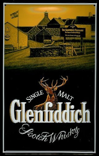 GLENFIDDICH DISTILLERY Embossed 3D Vintage Metal Pub Sign by Glenfiddich