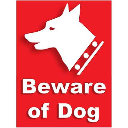 999Store office supplies sunboard beware of dogs sticker signage sign ...