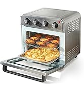 VEVOR 7-IN-1 Air Fryer Toaster Oven, 18L Convection Oven, 1800W Stainless Steel Toaster Ovens Cou...