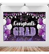 Purple Graduation Party Backdrop,2023 Congrats Grad Party Banner,Congrats Background Banner,2023 ...