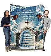 Heaven's Gate 2 Blanket - God Will Open Wide The Gates of Heaven - Scriptures 2 Peter 1:11 Blanke...