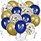 Navy Blue and Gold 60th Balloons