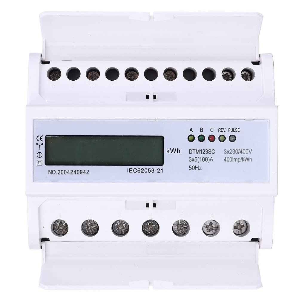 3 Phase 4 Wire Energy Meter 230/400V 5-100A Digital Nepal | Ubuy