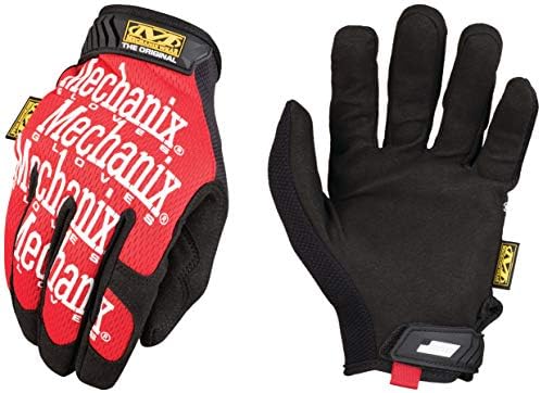 Mechanix Wear: The Original Work Glove with Secure Fit, Synthetic Leather Performance Gloves for Multi-Purpose Use, Durable, Touchscreen Capable Safety Gloves for Men (Red, Small)