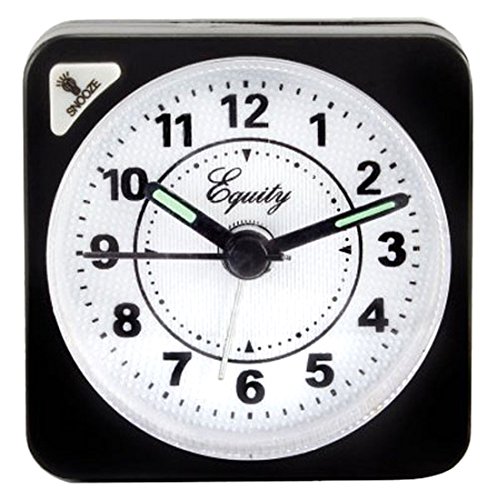 Geneva/Advance Clock3076AT Quartz Cube Alarm Clock, Black