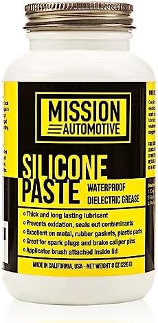 Mission Automotive Dielectric Grease/Silicone Paste/Waterproof Marine Grease (8 Oz.) Made in USA- Excellent Silicone Grease