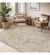 MontVoo-4X6 Area Rugs for Living Room -Soft Vintage Bedroom Rug-Non Slip Washable Rug-Throw Rug f...