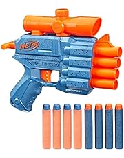 NERF Elite 2.0 Commander RD-6 Blaster, 12 Darts, 6-Dart Rotationstrommel, Tactical Rail Steckschienen, Befestigungspunkte, Mehrfarbig, 6.7 x 36.2 x 24.1 cm, Jungen und Mädchen