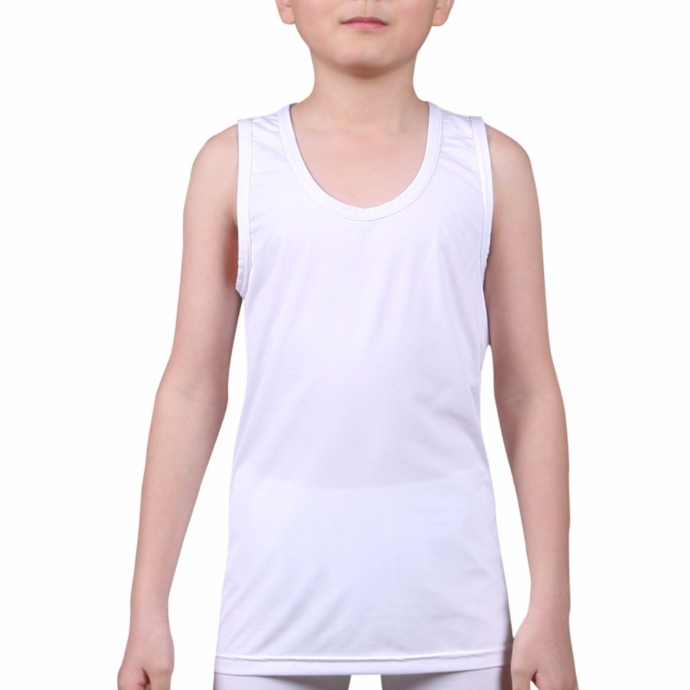 Henri maurice Kids Compression Tank Top Underwear Boys Youth Base Layer Sleeveless Shirt RK