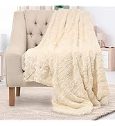 Everlasting Comfort Faux Fur Throw Blanket - Soft, Fluffy, Fuzzy, Plush, Thick, Minky Throws, 50x65