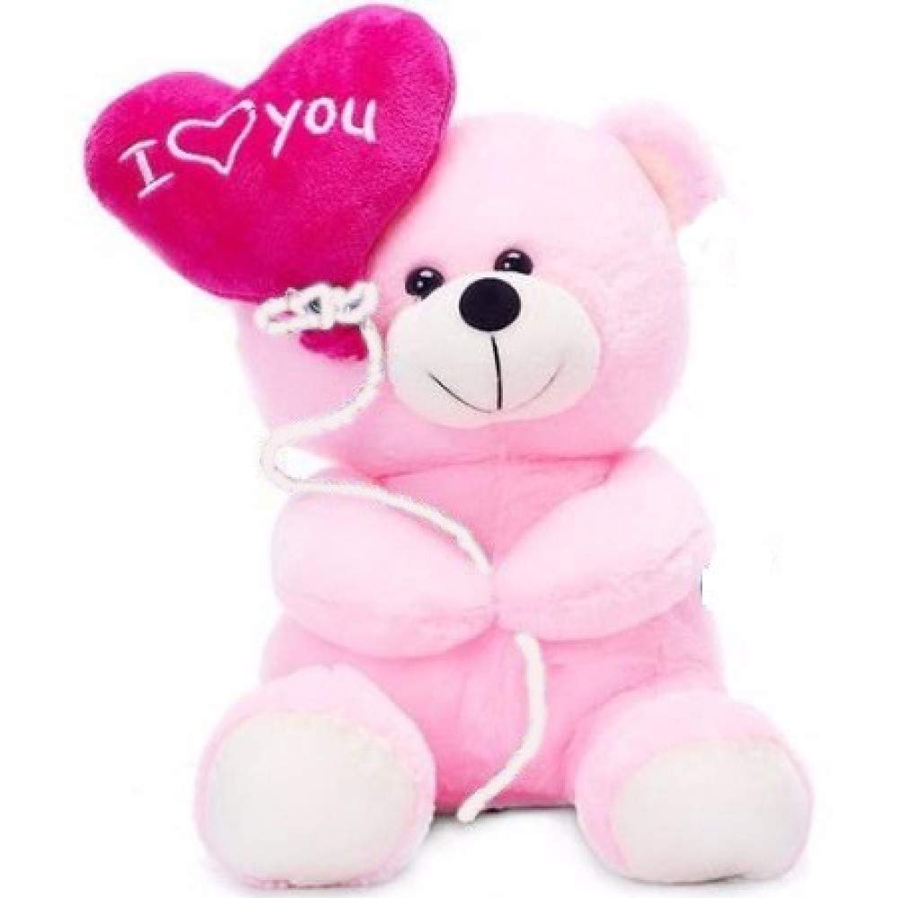 Deals India I Love You Balloon Heart Teddy, Pink : Amazon.in ...