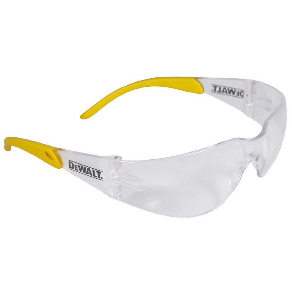 Dewalt Protector Clear Lightweight Protective Safety Glasses Dpg54 Landscaping Unisex Adult Polycarbonate Rimless Plastic