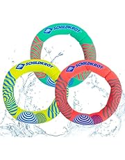 Schildkröt Diving Rings, gut zu greifen, 970326 Neopren Tauchringe 3 Stück I Ø 14cm I Wasser-/ Tauchspielzeug für Kinder I Sandfüllung I Stehen senkrecht am Grund, Bunt, Diametro 14 cm