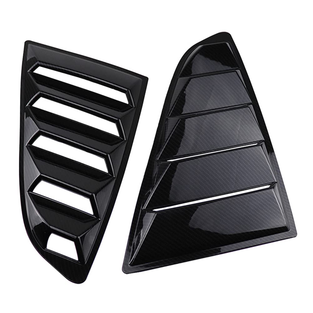 ZHAOQIAN Rear Quarter Window Louvers Scoops Spoiler Car Tunning Panel Side Air Vent Cover for Ford Mustang 2015-2020