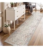 MontVoo-2X10 Runner Rug-Washable Runners for Hallways-Soft Non Slip Bedside Rugs for Bedroom-Vint...