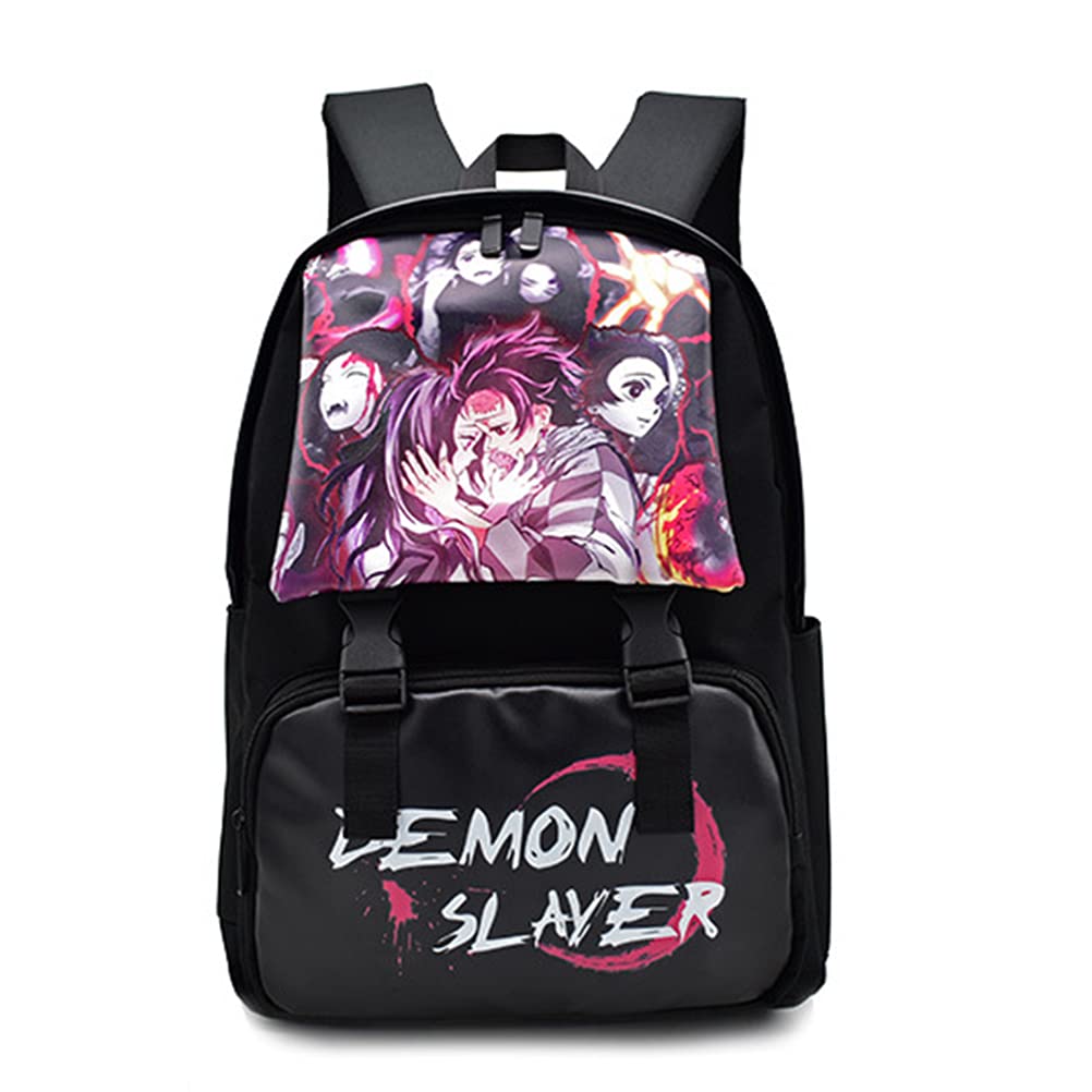 ZHAOQIAN Anime Backpack, For Demon Slayer, Cartoon Anime School Bag Men And Women Can Be Used For Go to School or Travel for Leisure