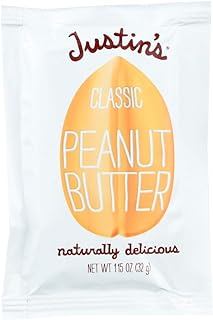 Justin's Peanut Butter, Classic Squeeze Packs, 1.15 Ounce (Pack of 20)