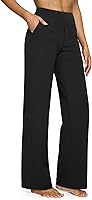 G4Free Yoga Pants Women Wide Leg Pants with Pockets High Waist Stretch Dress Casual Sweatpants Petite/Regular/Tall