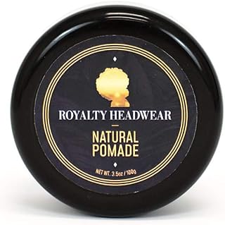 Royalty Headwear Natural Wave Pomade – Silky & Moisturized Hair, Strong Hold, Easy Wash – Men’s Grooming Supplies, Natural...