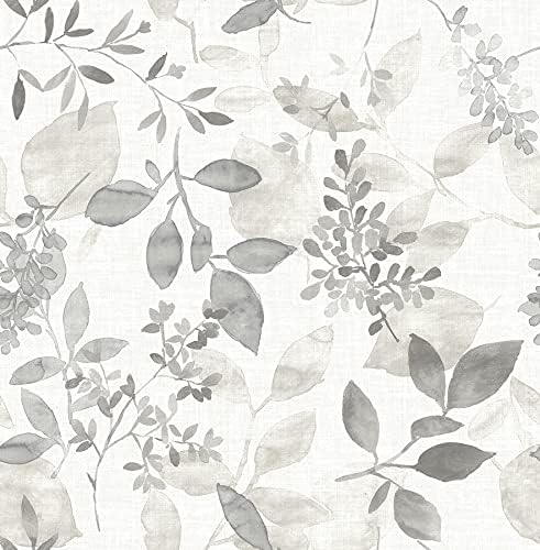 NuWallpaper NUS3144 Breezy Peel & Stick Wallpaper, Grey