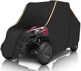 KEMIMOTO UTV Cover with Reflective Strip, UTV Cover Waterproof Compatible with Polaris Ranger RZR 570 700 800 900 S 1000 X...