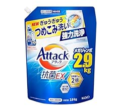 Attack Antibacterial EX Liquid Laundry Detergent, Strong Cleaning, Refilling, Large Capacity, 10.2 oz (2900 g)