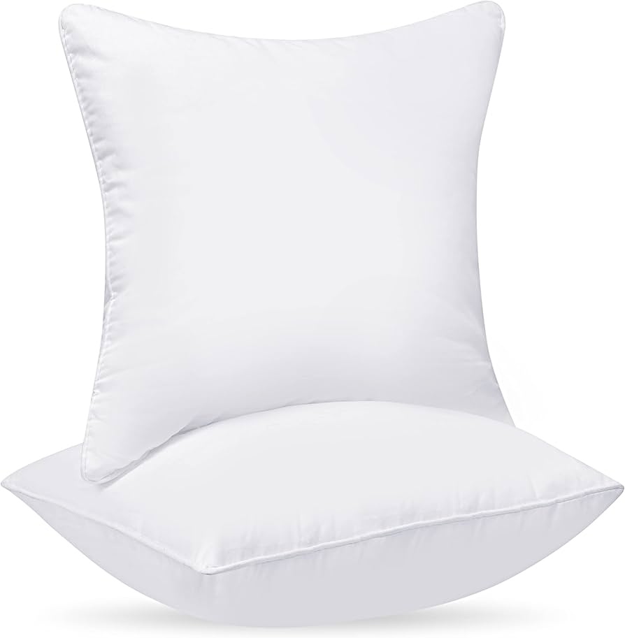 Amazon.com: Oakias Throw Pillow Inserts Pack of 2 Square Pillows ...