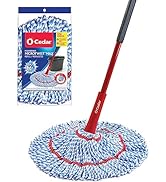 O-Cedar MicroTwist MAX Microfiber Twist Mop with 1 Extra Refill