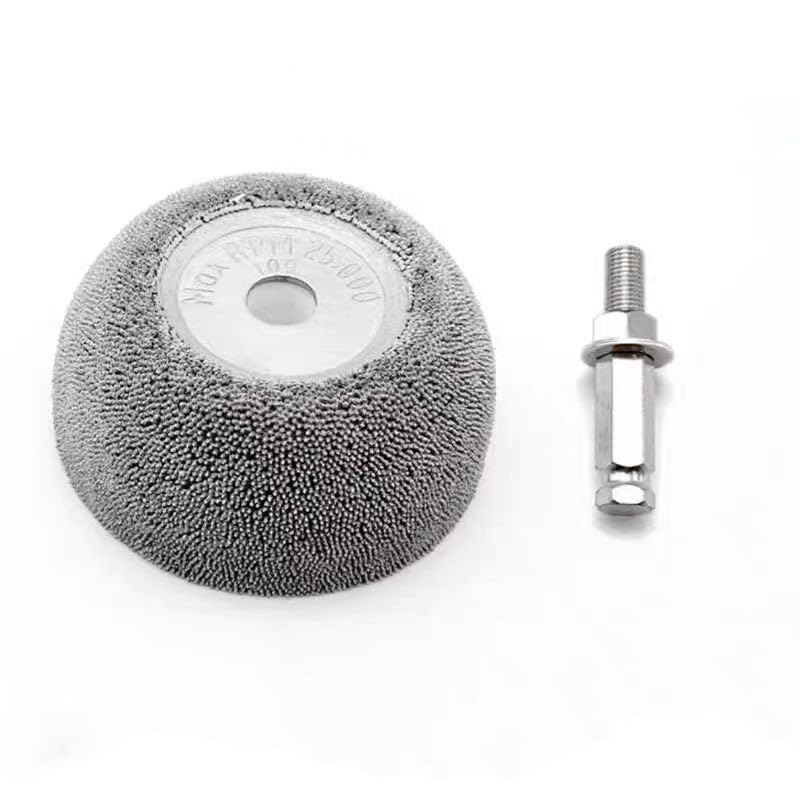 GJ109 Aluminum Oxide Buffing Wheel Tool 2 1/2" Flared Contour Wheels 3/8" BORE SSG 230 Tire Repair Tool with Adapter for Universal Car