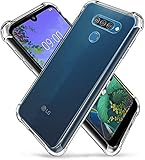 Helix Liquid Crystal Anti Smudge Bumper Transparent Back Cover Case for LG G8S ThinQ LMG810 - Transparent